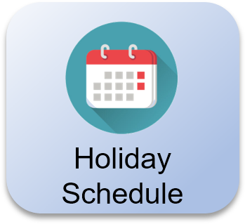 Holiday Schedule